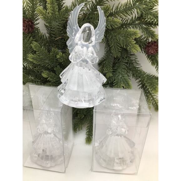 Angel LED Light Up Christmas Decorations for Tiered Tray Tabletop Set 3 New - Picture 11 of 11
